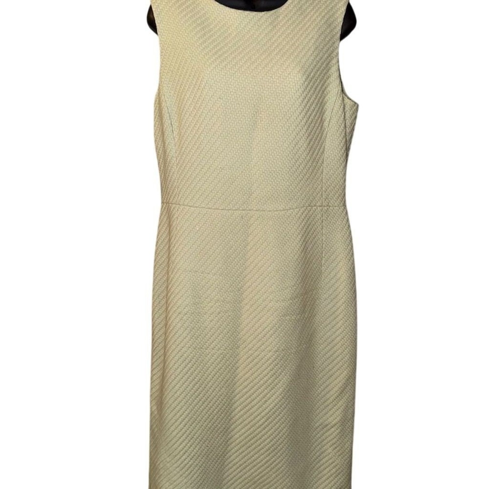 Barneys NY dress Women's sage vtg 14 Textured Angora cashmere old Money Hepburn